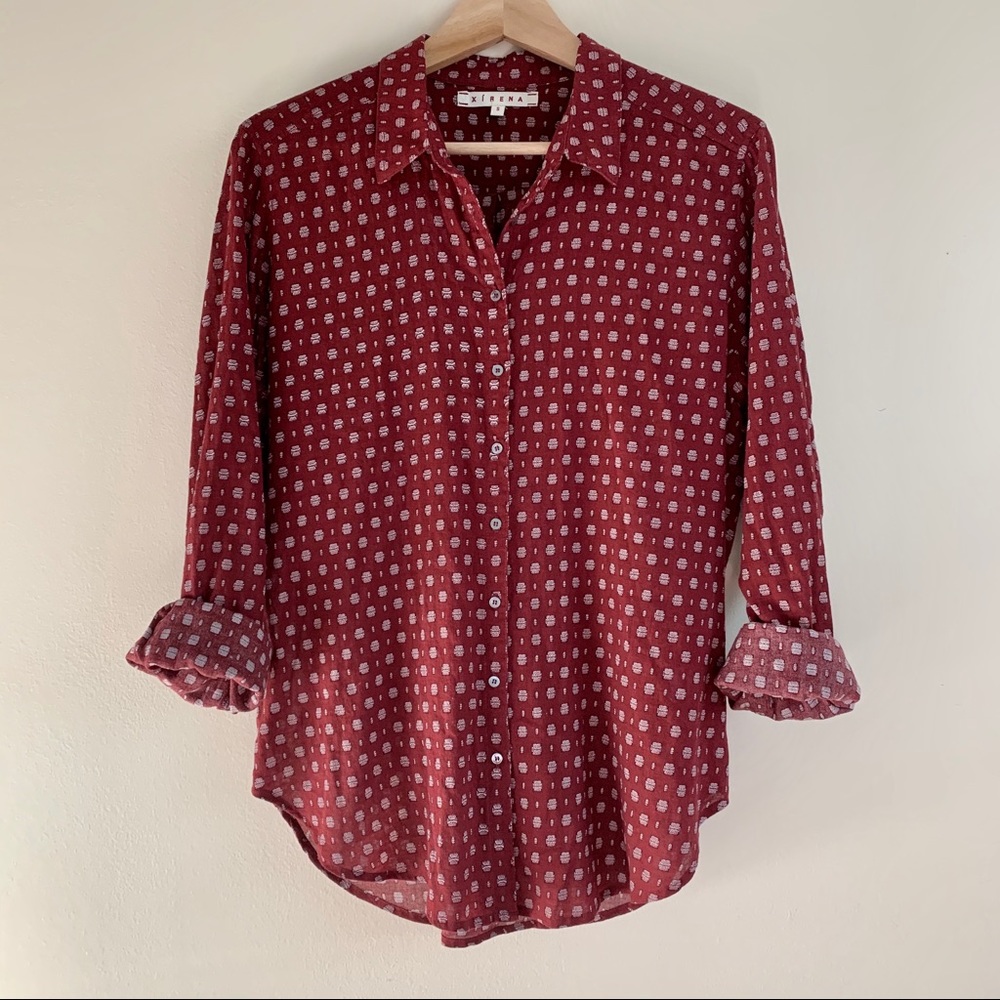♥️ Xirena - Patterned blouse ♥️
